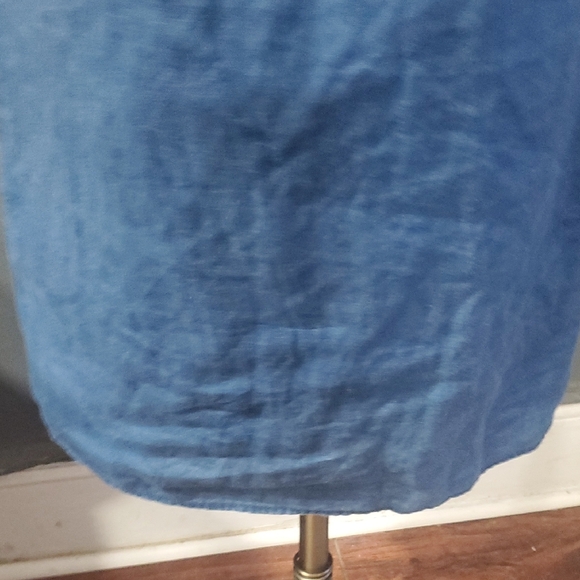 Madewell Mercado Linen  Shift  Blue Dress Size XS - Picture 11 of 12